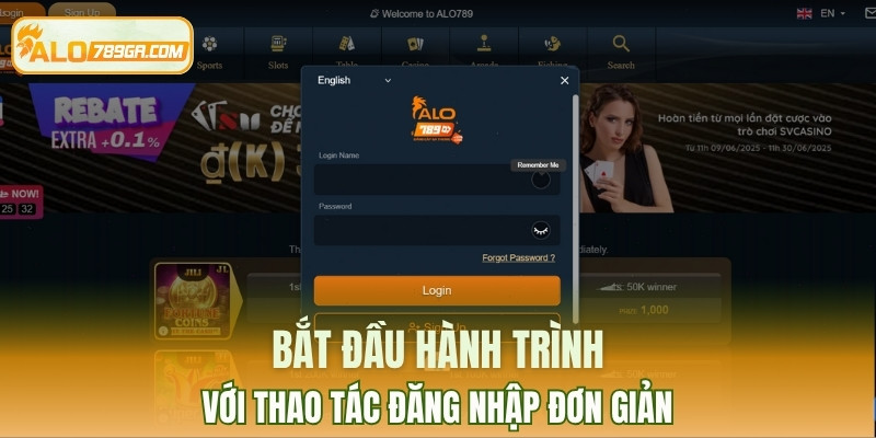 Bắt đầu hành trình với thao tác đăng nhập đơn giản